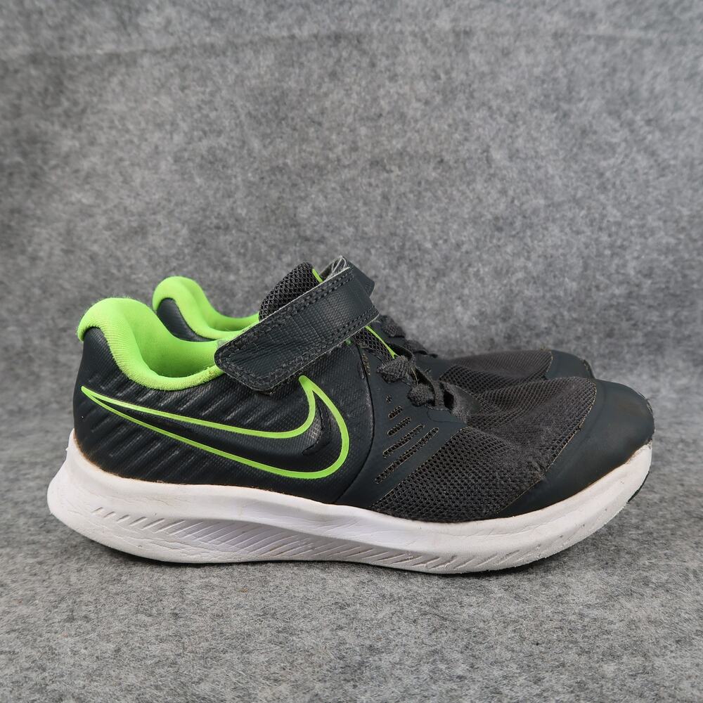 Nike Shoes Kids 13C Sneakers Star Runner Athletic Trainers Easy On Black Green